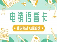 無錫電銷語音卡怎么辦理